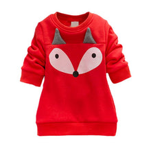 Baby Kids Girls Clothes Set Cotton Thick Velvet Outfits Long Sleeve T shirts + Pants Cartoon