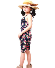 Baby Kids Girls Gallus Pants Printed Clothes Short Playsuit Soft Clothing One-piece