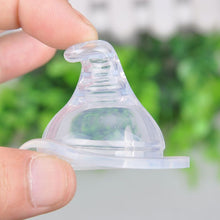 Baby Kids Silicone Wide-Mouth Nipple Round Cross Hole Breast Milk Feeling Bottles Nipple