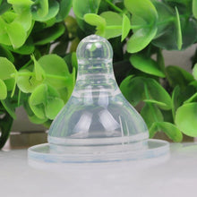 Baby Kids Silicone Wide-Mouth Nipple Round Cross Hole Breast Milk Feeling Bottles Nipple