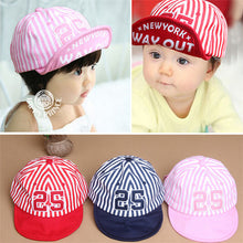 Baby Kids Girls Boys Stripes Snapbacks Hats Baseball Cap Flat Visor Snapback Caps