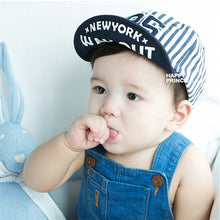 Baby Kids Girls Boys Stripes Snapbacks Hats Baseball Cap Flat Visor Snapback Caps