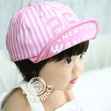 Baby Kids Girls Boys Stripes Snapbacks Hats Baseball Cap Flat Visor Snapback Caps