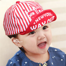 Baby Kids Girls Boys Stripes Snapbacks Hats Baseball Cap Flat Visor Snapback Caps