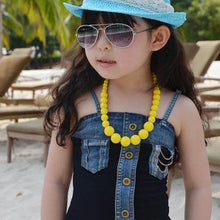 Beauty Baby Girls Cartoon Colorful Bead Necklace Bracelet Jewelry Set kids Gift