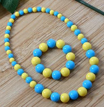 Beauty Baby Girls Cartoon Colorful Bead Necklace Bracelet Jewelry Set kids Gift