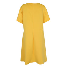 Big  Women Clothes 6XL Dresses O-Neck Short Sleeve Knee-Length Fit and Flare Dresses Casual Clothing