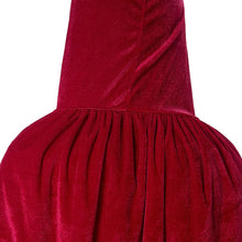 Black Halloween Costume Theater Prop Death Robe Red Velvet Hooded Gothic Hoody Cloak