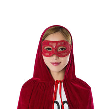 Black Halloween Costume Theater Prop Death Robe Red Velvet Hooded Gothic Hoody Cloak