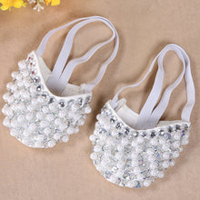 Bling Diamond Rhinestone Peals Half Sole Sandal Lyrical Belly Dance Shoes