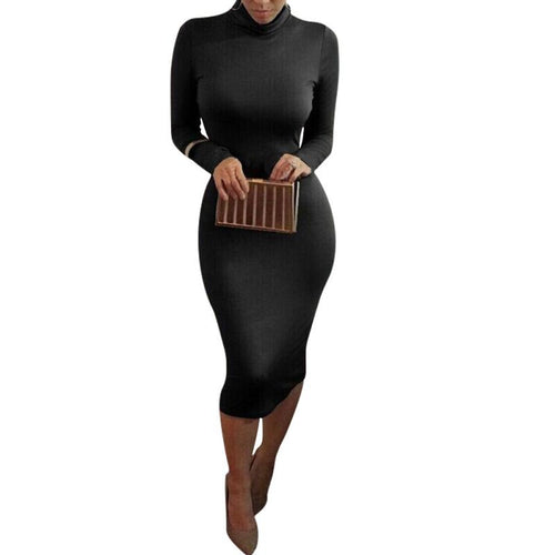 Brief Women's Long Sleeve Bandage Bodycon Dress Party Slim Dresses