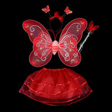 Butterfly Wing Wand Headband Tutu Skirts Cosplay Costume For Fairy Girl Kids Skirt