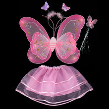 Butterfly Wing Wand Headband Tutu Skirts Cosplay Costume For Fairy Girl Kids Skirt