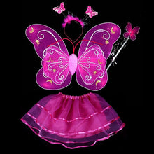 Butterfly Wing Wand Headband Tutu Skirts Cosplay Costume For Fairy Girl Kids Skirt