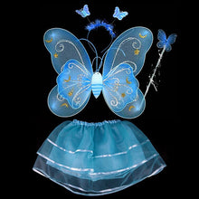 Butterfly Wing Wand Headband Tutu Skirts Cosplay Costume For Fairy Girl Kids Skirt