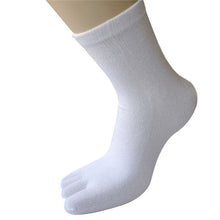 Casual Breathable Men's S Five Finger Toe Socks Solid Long Ankle Cotton Socks  PY6