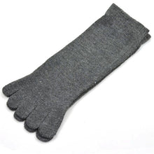 Casual Breathable Men's S Five Finger Toe Socks Solid Long Ankle Cotton Socks  PY6