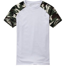 Casual Camouflage T-shirt Men Cotton Army Tactical Combat Military Camo Camp  Tee Shirt Homme