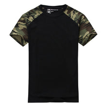 Casual Camouflage T-shirt Men Cotton Army Tactical Combat Military Camo Camp  Tee Shirt Homme