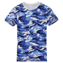 Casual Camouflage T-shirt Men Cotton Army Tactical Combat Military Camo Camp  Tee Shirt Homme