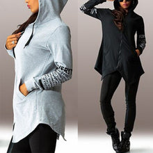 Casual Lady Swear Long Sleeve Hoodie Sweatshirt Hooded Coat Jacket Pullover