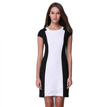 Celebrity Women Sexy Slim Sleeveless Splice Casual Dress Bodycon Dresses