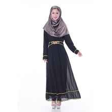 Chic Chiffon Kaftan Abaya Jilbab Islamic Muslim Women's Long Sleeve Maxi Dress  PY3