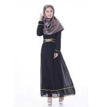 Chic Chiffon Kaftan Abaya Jilbab Islamic Muslim Women's Long Sleeve Maxi Dress  PY3