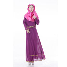 Chic Chiffon Kaftan Abaya Jilbab Islamic Muslim Women's Long Sleeve Maxi Dress  PY3