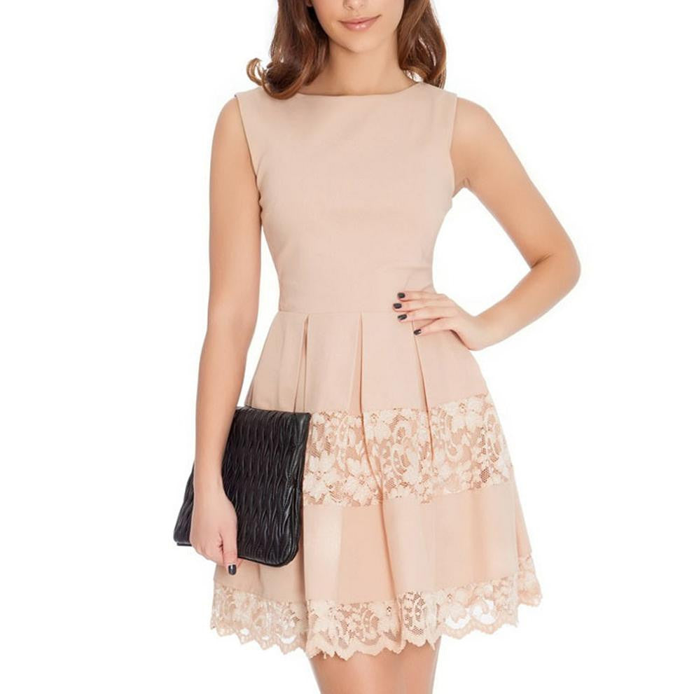 Chic Women Ladies Sleeveless Bodycon Bandage Party Night Club Short Dresses 2 Colors