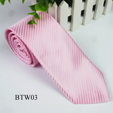 Classic Striped Jacquard Woven Silk Men's Tie Necktie Wedding Party Multi-Colors
