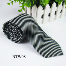 Classic Striped Jacquard Woven Silk Men's Tie Necktie Wedding Party Multi-Colors