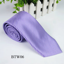 Classic Striped Jacquard Woven Silk Men's Tie Necktie Wedding Party Multi-Colors