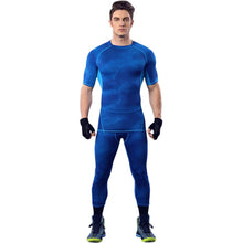 Compression Men's T-Shirt Fitness Bodybuilding Muscle Stretch Short Sleeve Tops Tee Shirt Homme