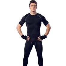 Compression Men's T-Shirt Fitness Bodybuilding Muscle Stretch Short Sleeve Tops Tee Shirt Homme