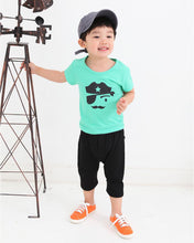 Cool Boys Kids Cartoon T-shirt Round Neck Short Sleeve T-shirts Children Child Tops Clothes Green