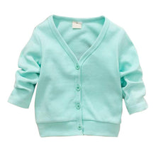 Cotton Baby Boy Girls Jacket Casual V-neck Cardigan Thick Coat Children's Clothing