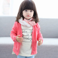 Cotton Baby Boy Girls Jacket Casual V-neck Cardigan Thick Coat Children's Clothing