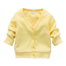 Cotton Baby Boy Girls Jacket Casual V-neck Cardigan Thick Coat Children's Clothing