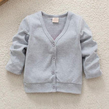 Cotton Baby Boy Girls Jacket Casual V-neck Cardigan Thick Coat Children's Clothing