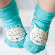 Cute Kids Animal Infant Baby Fox Printed Cotton Knee Socks Anti-slip Stockings 0-4Y Y2