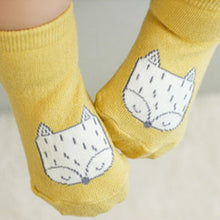 Cute Kids Animal Infant Baby Fox Printed Cotton Knee Socks Anti-slip Stockings 0-4Y Y2