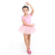 Cute Kids Baby Girl Ballet Dance Dress Child Girl Short Sleeve Tutu Dress Skirts