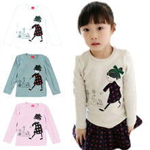 Cute Kids Baby Toddler Girls Tops Crewneck Long Sleeve Shirt Cotton T-Shirt 2-7Y