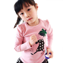 Cute Kids Baby Toddler Girls Tops Crewneck Long Sleeve Shirt Cotton T-Shirt 2-7Y