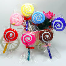 Cute Lollipop Washcloth Bridal Baby Kid Shower Wedding Party Favor Small Towel