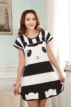 Cute Nightgowns Women Casual Cartoon Nightwear Sleepwear Short Sleeve Sleep Dress