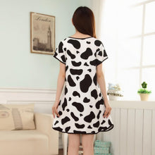 Cute Nightgowns Women Casual Cartoon Nightwear Sleepwear Short Sleeve Sleep Dress