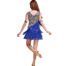 Elegant Women Night Club Party Latin Dance Dress Ballroom Salsa Sequins Fringe Skirts6