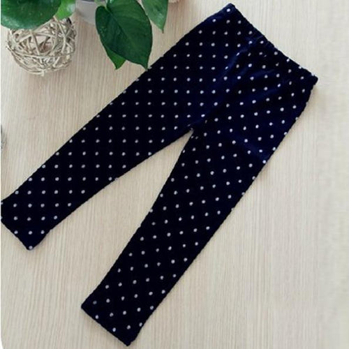 Fall 2-8Y Girls Baby Toddlers Lovely Polka Dot Leggings Kids Cotton Pants Trousers Freshipping